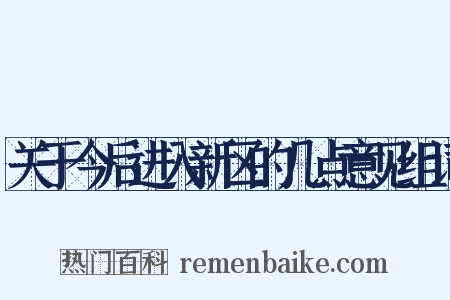 关于今后进入新区的几点意见组词是什么意思的图片